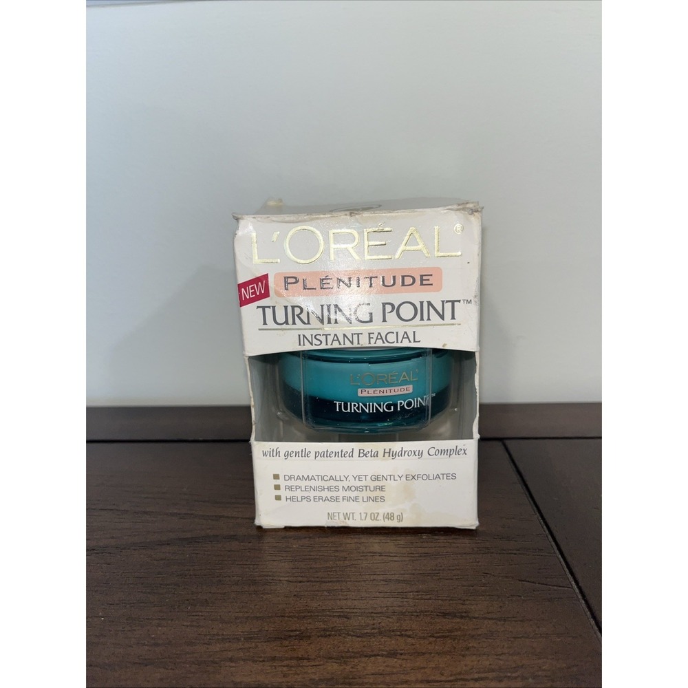 Loreal PLENITUDE TURNING POINT Instant Facial Moisturizer Dented‎ Box HTF Rare